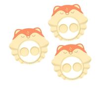 ibasenice 3pcs Thickened Shampoo Carton Animal Adjustable Boy Girl Bathing Ear Protector Hat for Boys and Girls Shower Cap Shield for Swim