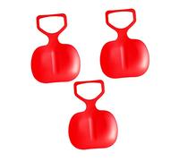 ibasenice 3pcs Thickened Snow Sled for Durable Grass and Sand Skiing Boards with Comfortable Handles Lightweight and Easy to Clean Downhill Slider for Winter Outdoor Fun Random Color