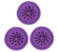 ibasenice 3pcs Tibetan Buddhism Art Craft Embroidery Singing Bowl Mat for Buddha Hall Decoration for Bowl Practices and Craft Mat Use