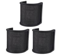 ibasenice 3pcs Triple Layers Pop Filter Microphone Screen Shield Cover Windproof for Recording Streaming