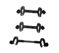 ibasenice 3pcs Twin Stroller Connector, Triple Stroller Pram Connector for Twins, Adjustable Iron and Plastic Linker for Outdoor Use, Fits Two Single Prams into One Double Pushchair