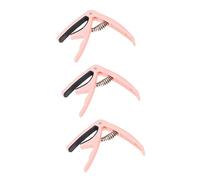 ibasenice 3pcs Ukulele Capo for Acoustic and Electric Guitars Tension Clamp Easy One-hand Use Essential Guitar Accessory for Folk and Country Music