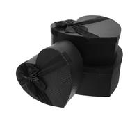 ibasenice 3pcs Valentines Heart Shape Boxes Romantic Decorative Chocolate Flower Packaging for Couples Spouses Lovers with Generous Capacity and Craftsmanship