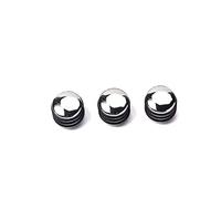 ibasenice 3pcs Volume Control Knob Chrome Metal Guitar Knobs Easy Install Guitar Parts