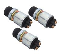 ibasenice 3pcs Waterproof Momentary Push Button Switch 12v 50a with Premium Durability and Easy Installation, Suitable for Car, Boat, Rv Engine Start and Horn Control