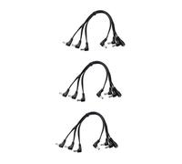 ibasenice 3pcs Way Guitar Pedal Power Supply Splitter Adapter Cable Electric Guitar Cable Cord Daisy Chain Cord