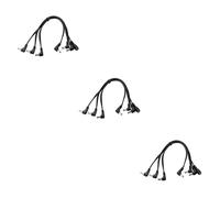 ibasenice 3pcs Way Guitar Pedal Power Supply Splitter Adapter Electric Wire Cable Daisy Chain Cable Cord Parallel Dc Cord Power Supply for Guitar Effect Pedals