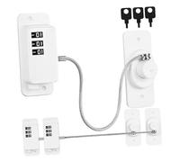 ibasenice 3pcs White Abs Window Safety Locks for Children Instruction Manual Adhesive No- and Drawer Safety Locks for Home Window and Refrigerator Security