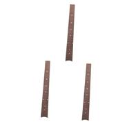 ibasenice 3pcs Wooden Guitar Fingerboard Accessory for Folk Guitar Diy Fretboard Replacement Natural Texture