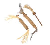 ibasenice 3pcs Wooden Kitten Pack Wear-resistant Cat Teasers for Indoor Kittens, Convenient Household Playthings Designed to Release Bad Emotions and Promote Active Play