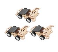 ibasenice 3Set Stem Solar Car Kit DIY Educational Solar Powered Model Cars for Youth Science Experiments and Robotic Engineering Projects Enhancing Creativity and Analytical Skills