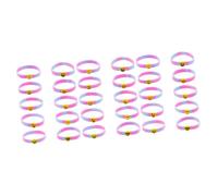 ibasenice 3sets Colorful Silicone Wristbands for Face Expression Bracelets Fun Party Accessories for Boys for Festivals Birthdays and Theme Events 10pcs*3