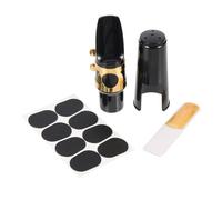 ibasenice 3sets Complete Saxophone Kit for Beginners Professionals Alto Sax Mouthpiece Pads Reed Ligature