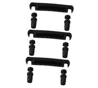 ibasenice 3sets Electric Guitar Tremolo Bridge Tailpiece Zinc Alloy Posts for Guitar Easy Fit Solid Body Easy to Clean
