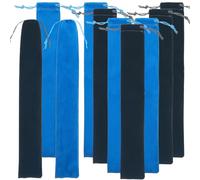 ibasenice 3sets Flute Storage Pouch Soprano Recorder Organizer Bag Soft Material Drawstring Closure 10pcs*3