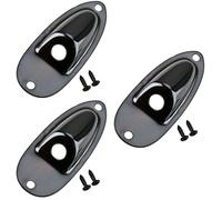 ibasenice 3sets Guitar Replacement Electric Guitar Accessory Output Jack Compatible for Fender Sturdy Part for Electric Use Practical Accessory for