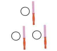 ibasenice 3sets Meditation Sound Bowl Stick Wooden Mallet for Singing Bowls and Gongs Sound Quality for Meditation and Buddhist Practices Portable Music Accessory