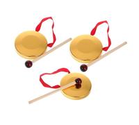 ibasenice 3sets Mini Gong Mallet Chinese Traditional Percussion Instrument Boys and Girls Gong Toy