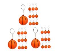 ibasenice 3sets Orange Basketball Keychain Creative Souvenir Pendants for Players Athletes and Boys for Parties Birthdays and 10pcs*3
