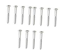 ibasenice 3sets Replacement Guitar Neck Plate Screws Metal Set for Bass Parts 4pcs*3