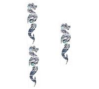 ibasenice 3sheets Guitar Inlay Sticker Self-adhesive Fretboard Decal Dragon Pattern Guitar Sticker