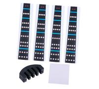 ibasenice 4/4 Violin Note Sticker Set Finger Guide, Fingerboard Markers, Violin Mute, and Cleaning Cloth for Beginner Practice and Scale Training Random Color
