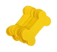 ibasenice 4 Packs Bone Shaped Yellow Sacrificial Paper for Pet Memorials Realistic Dog Tribute Prayer Paper for Cremation Rituals Ancestral Commemoration and Spirit Money Offering