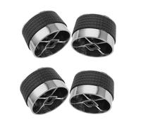 ibasenice 4 Pcs Gas Stove Rotating Switch Knobs Replacement Electroplated Plastic BBQ Control Knobs with Nonslip Grip for Grill and Oven Stylish Design for Easy Installation
