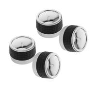 ibasenice 4 Pcs Plastic BBQ Grill Control Knobs Replacement Nonslip Grip Rotating Switches for Gas Stoves and Ovens Heat Resistant Electric Stove Knobs with Easy Installation