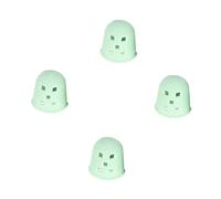 ibasenice 4 Pcs Silicone Finger Protectors for Guitar Ukulele Mandolin Banjo Pain Relief Comfortable Snug-Fit Reusable M Size Cyan