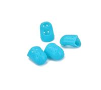 ibasenice 4 Pcs Silicone Guitar Fingertip Protectors Comfortable Finger Caps Easy to Put and Take off Sky Blue for Guitar and Ukulele Beginners