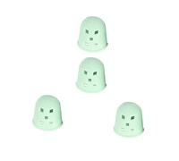 ibasenice 4 Pcs Silicone Guitar Fingertip Protectors Reusable Easy to Put and Take off Cyan Large Finger Covers for Banjo Mandolin Beginners