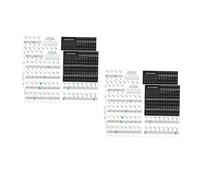 ibasenice 4 Sets Decorative Piano Keyboard Stickers for Keys Self-adhesive Piano Sticker Decals for Boys and Girls Fits Key