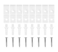 ibasenice 4 Sets White Plastic Window Blind Accessories with Roller Clips and P Clip Hooks for Shutter Chains, Suitable for Living Room and Bedroom Blind Repair