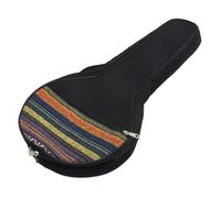 ibasenice 4-string Banjo Case with Comfortable Cotton Cushion and Adjustable Shoulder Strap, Black Musical Instrument Storage Pouch for Men and Women, Ethnic Style Simple Style
