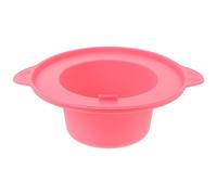 ibasenice 400ml Silicone Wax Warmer Bowl Replacement Liner with Even Heating and Large Capacity for Hair Removal and Beauty Salon Use in Pink Colour