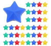 ibasenice 40pcs Colorful Star Magnets for Fridge Whiteboard Durable Small Magnetic Stickers for Office Classroom and Home Decoration for Behavior Management Craft Projects