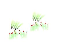 ibasenice 40pcs Halloween Witch Fingers Fake Nails Luminous Spooky Party Props Costume for Witch Zombie Wizard Ghoul 2.8 Inch Pvc