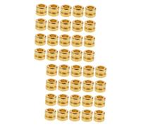 ibasenice 40pcs Metal Guitar String Beads for Folk Acoustic Guitars Convenient String Replacing Parts Tail Beads for