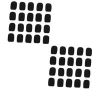 ibasenice 40pcs Mic Sponge Covers for Headset Microphones Windproof Covers Protects from Moisture and Wind Noise for Singers and Speakers