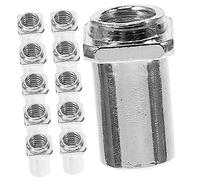 ibasenice 40pcs Replacement Drum Swivel Nuts Tom Lug Hardware for Snare and Jazz Drums Easy to Install Percussion Accessory Finish for Musicians