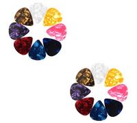 ibasenice 40pcs Thin Guitar Picks Celluloid Guitar Plectrum Light Weight Random Color