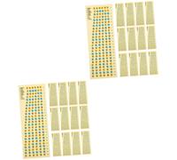 ibasenice 40pcs Ukulele Finger Guide Sticker for Fretboard Notes Scale Stickers Music Learning for Beginners Practicing at Home Music Class