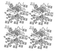 ibasenice 40sets Guitar String Retainer for Electric Guitar Press String Retainer Guides Accessory