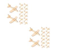 ibasenice 48 pcs DIY Wooden Airplane for Small Lightweight Airplane Crafts with Smooth Surface Blank Painting Decoration for Creative Childrens Art Projects and Parent Bonding