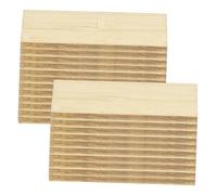 ibasenice 48pcs Dollhouse Miniature Flooring Bamboo Wood Floor Boards for DIY Dollhouse Accessories Versatile Miniature Flooring for Tiny House Decoration Compatible with Various Styles