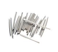 ibasenice 48pcs Metal Fret Wire for Electric Bass Guitar Replacement Frets Suitable for Diy Guitar Building and Repair Strong Corrosion Resistance Silver Finish