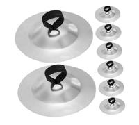 ibasenice 4pair Mini Drum Cymbals Brass Finger Zills for Belly Dancing Adults Hand Cymbals Musical Instrument for Dance Parties Performances Practice