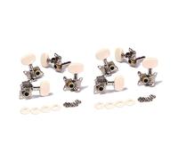 ibasenice 4pairs Guitar Tuning Pegs Machine Heads for Acoustic Guitar String Tuning Keys Replacement Accessories for Beginners