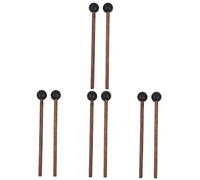 ibasenice 4pairs Marimba Mallets Percussion Stick Tongue Drum Mallets Musical Instrument Drumstick Drum Stick Accessories Performance Drumsticks Practical Instrument for Silent